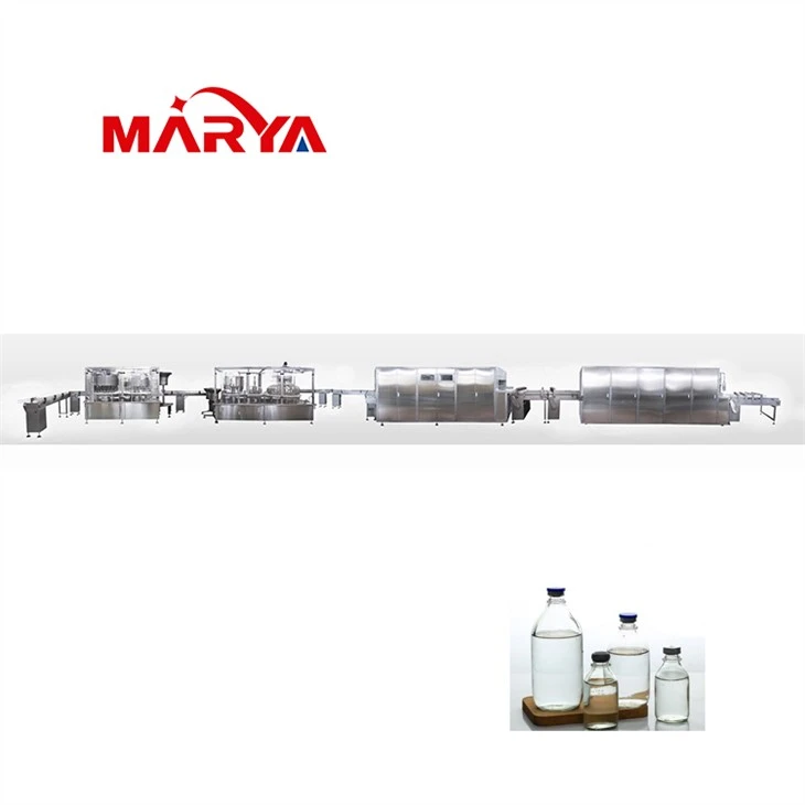 glass bottle IV filling production line